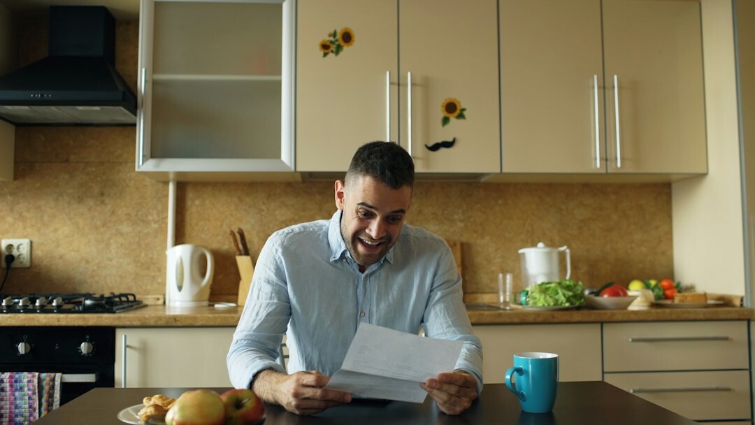 person reviewing insurance documents
