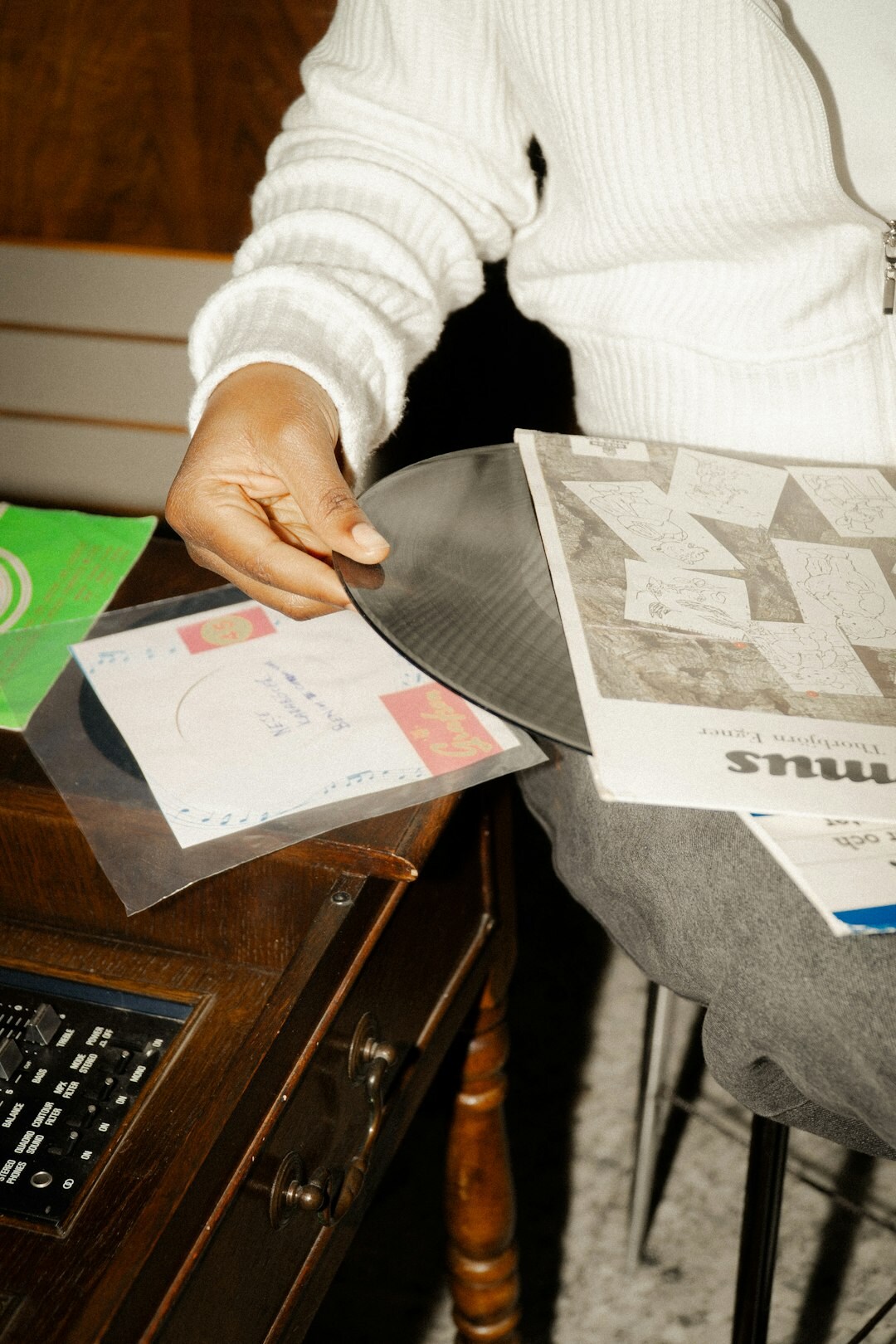 person reviewing insurance documents