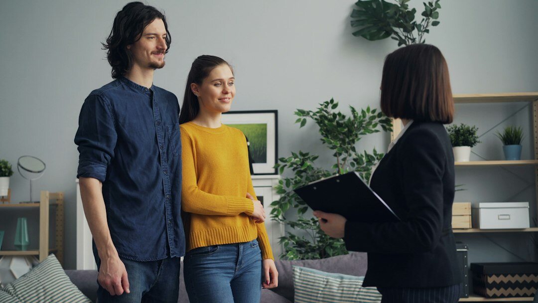 family discussing insurance